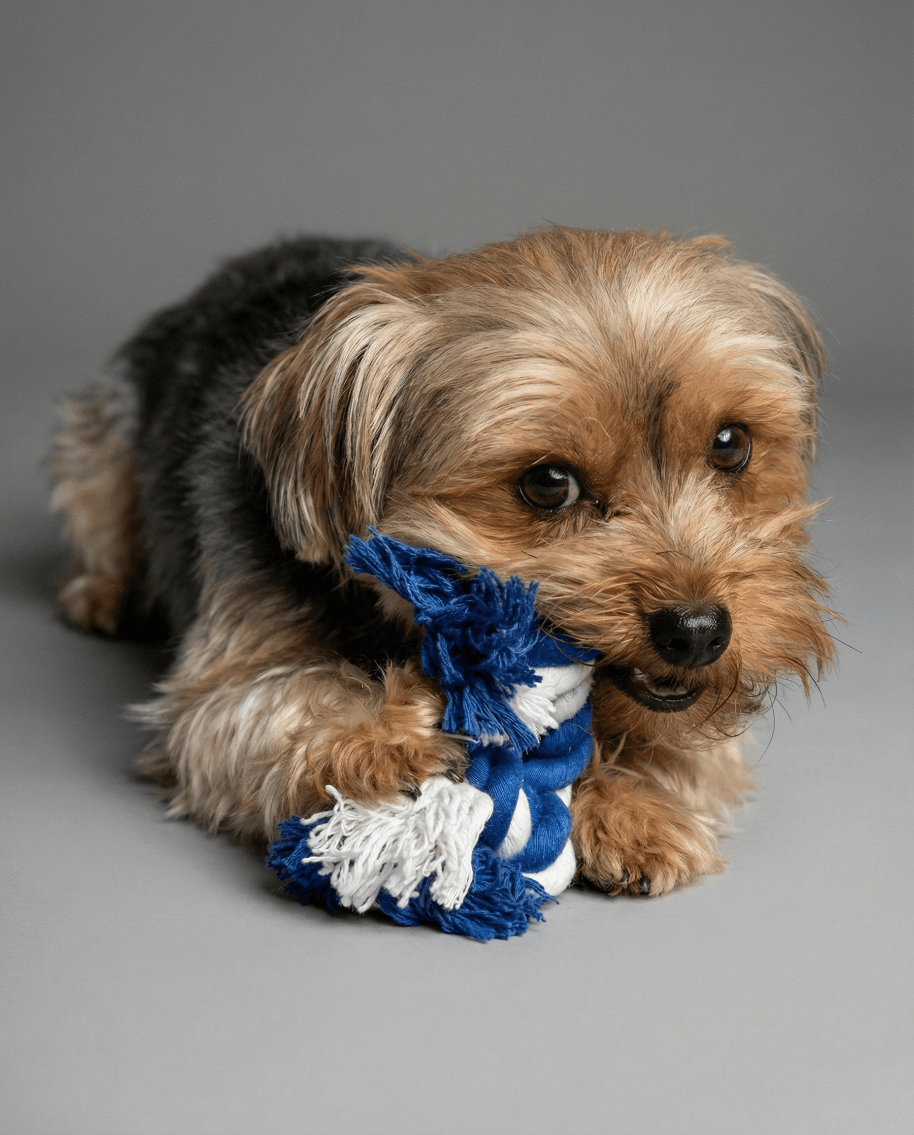 Professionally transformed pet studio portrait